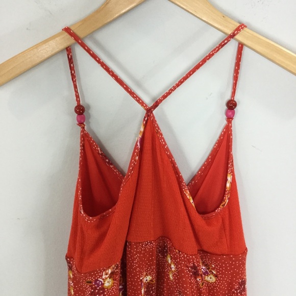 Free People baby doll floral beaded strappy tank - Picture 3 of 8